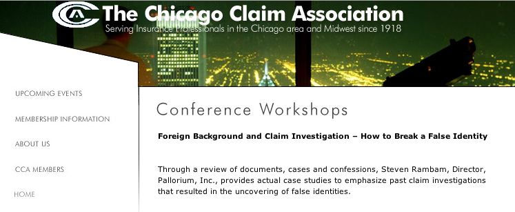 Steven Rambam - International Investigations - Mid West Claims Conference schedule